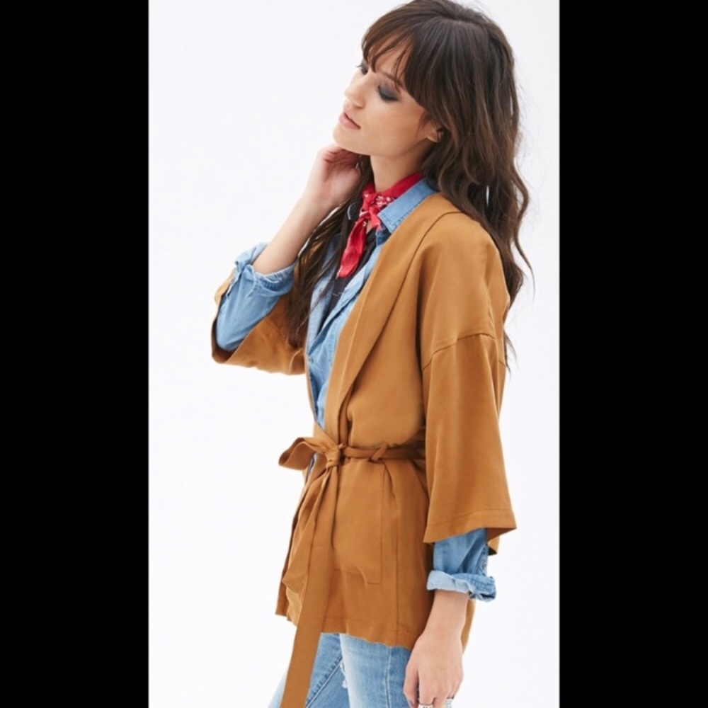 Forever 21 Woven Wrap Cardigan